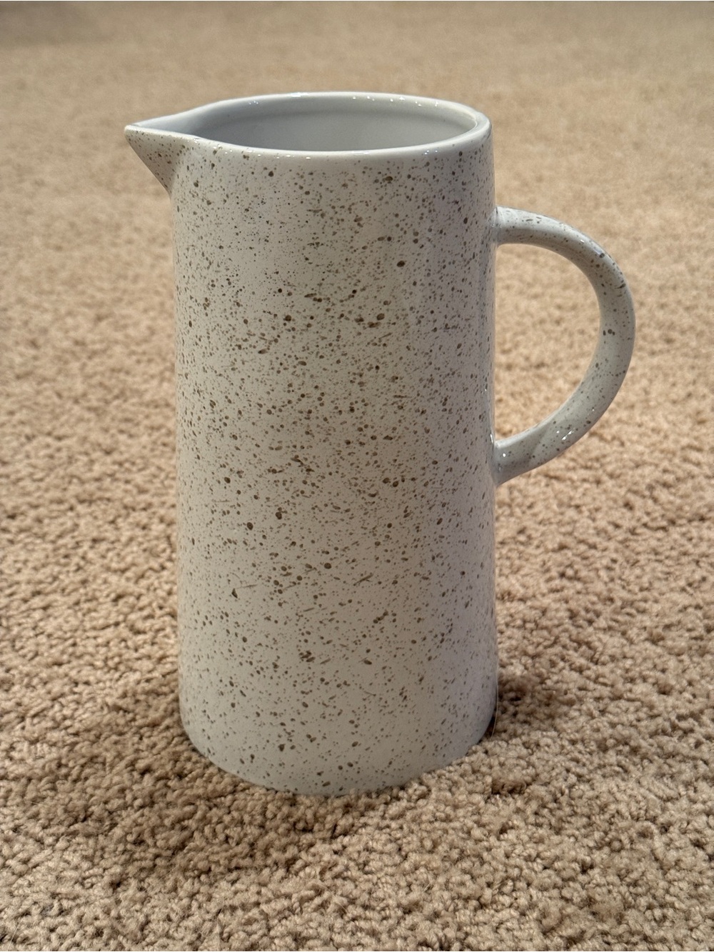 Speckled Cream Ceramic Pitcher